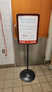 Coca Cola Dry Erase Greeter/Menu Board