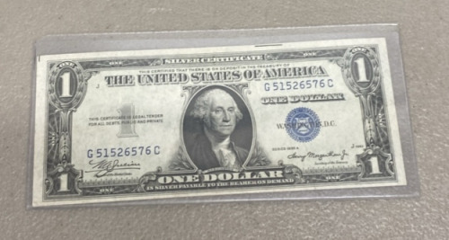 (1) $1 Bill Series 1935-A Silver Certificate Dollar Bill