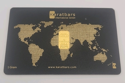 Nadir Karatbars 1G 999.9% Fine Gold Bar In Assay