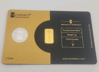 Nadir Karatbars 1G 999.9% Fine Gold Bar In Assay - 2