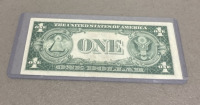 (1) $1 Bill Series 1935-A Silver Certificate Dollar Bill In Protective Case - 2