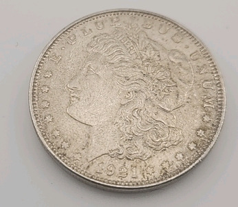 (1) 1921 Morgan Silver Dollar