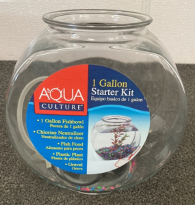 1 Gallon Fishbowl With Air Pump