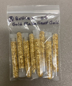 (8) Bottles Of Gold Flake/Leaf Gold