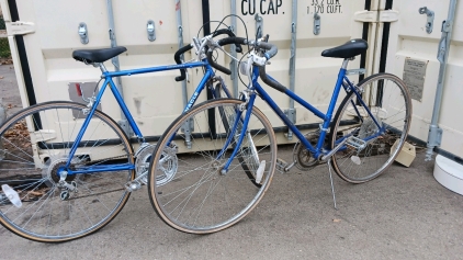 28in Pinnacle Mens Bike (blue) 28in Frees Spirit Woman's Bike (blue)