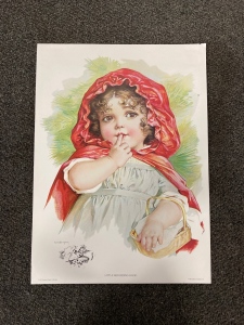 Little Red Riding Hood Print by Maud Humphrey