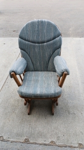 Wood Cushioned Rocking Chair