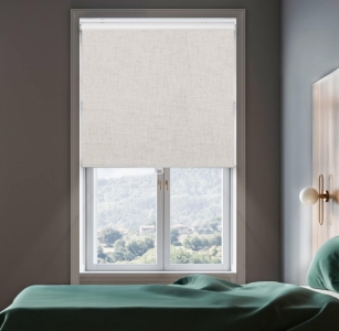 2) Genimo 100% Blackout Roller Shade White 51"x72” (r4)