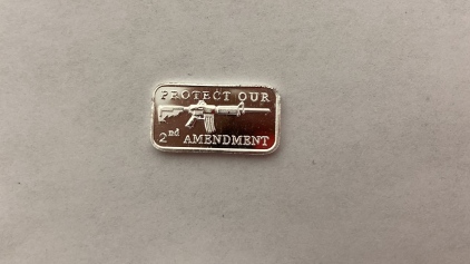 1 Gram .999 Silver Second Amendment Bullion