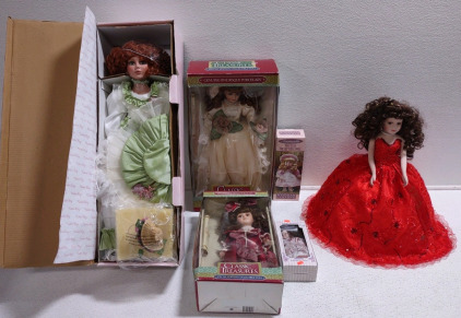 (6) Assorted Porcelain Dolls; Brands from Classic Treasures, Victorian Doll, Wyndham Lane, & Niecee Kay