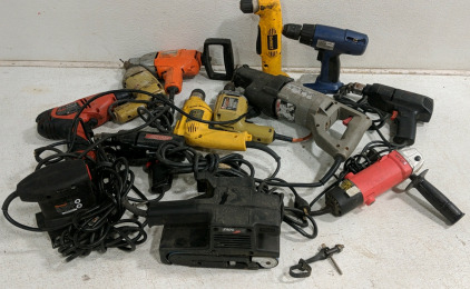 (13) Assorted Power Tools Lot - Drills, Saws & Grinders and More!!