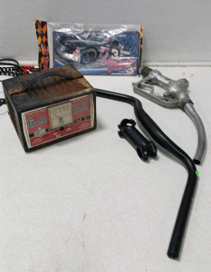 6 Amp battery Charger, Handle Bar, Gas Pump Handle, Dale Earnhardt Plate