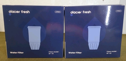 (2) Glacier Fresh GF-43 Water Filter 2-Packs & (1) Box Of Assorted Amazon Overstock/ Returns