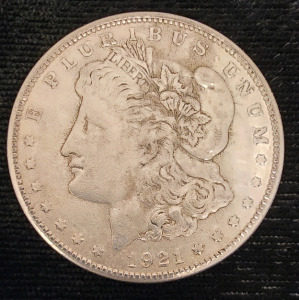 1921 Morgan Silver Dollar