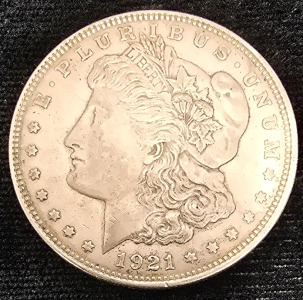 1921 Morgan Silver Dollar