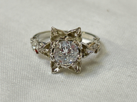 (2) Beautiful Woman's Rings Size 9 - 2