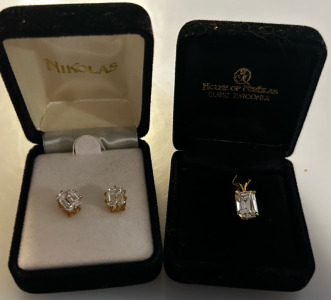 House Of Nikolas Matching Necklace And Earrings, No Authentication