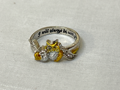 Beautiful Woman's Owl Ring Size 9