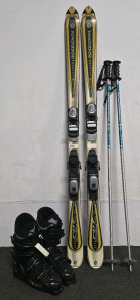 Rossignol Cut 10.7 Super B Skiis, Boots And Poles