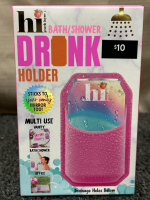 (4) New In Box Bath/ Shower Silicone Drink Holders - 5