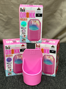 (4) New In Box Bath/ Shower Silicone Drink Holders