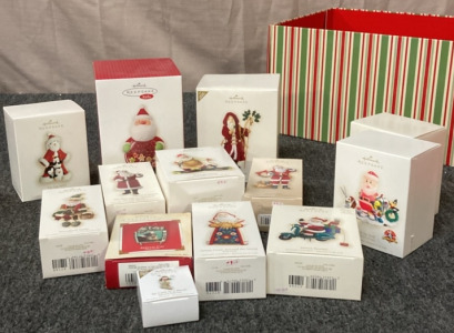 VARIETY IF VINTAGE HALLMARK KEEPSAKE CHRISTMAS ORNAMENTS.