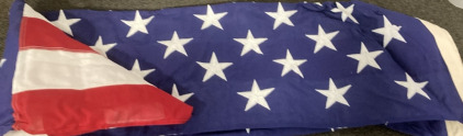 9’ LONG ANERICAN FLAG .