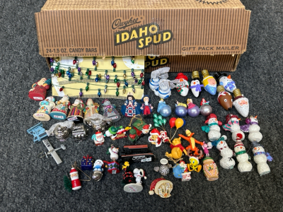 Box of Miniature Collectible Ornaments