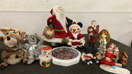 Christmas Staues, Ornaments, Glassware, & More!