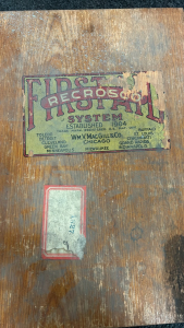 First aid Recrosco Wooden Box Stamped 1827