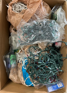 Box of Assorted Christmas Lights