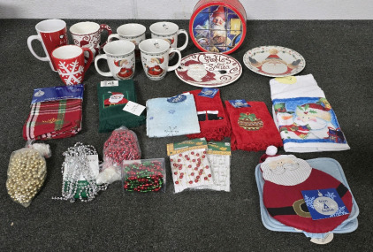 Christmas Coffe Mugs, Decorative Towels, Garland Tiding And More