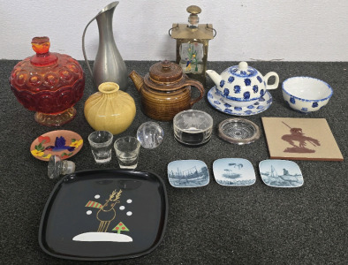 Assorted Ceramic And Glass Decor