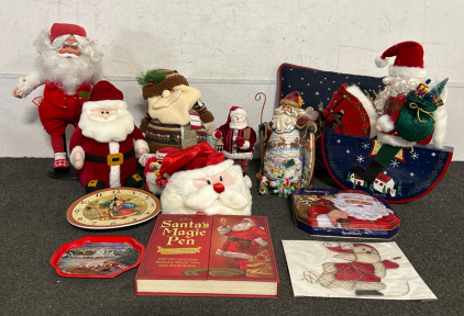 Assorted Santa Themed Decor