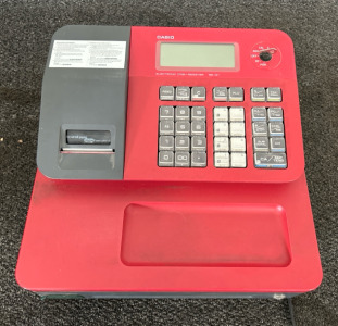 Red Casio Electronic Cash Register