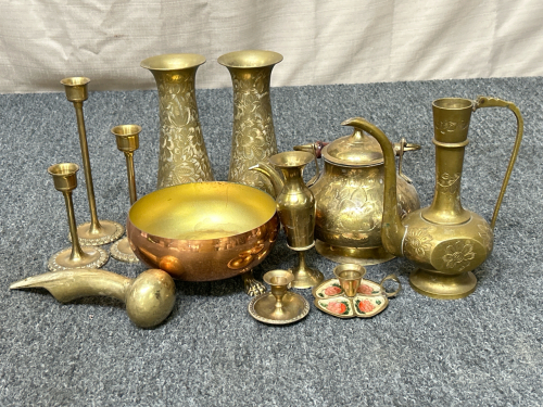 Brass/ Copper Toned Dishes