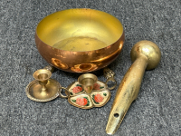 Brass/ Copper Toned Dishes - 5