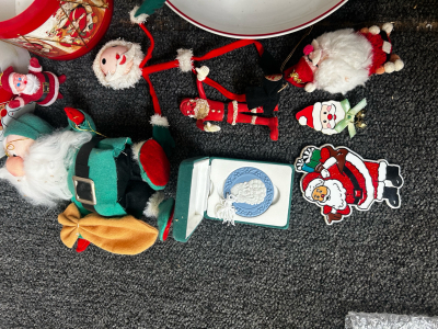 Santa Plate, Santa Puzzle, Christmas Ornaments, Cookie Jar, And More