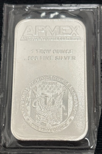 (1) Troy Ounce Bar Of .999 Fine Silver