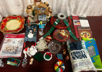 Christmas Decor, Christmas Cookie Bin, Ornaments, And More