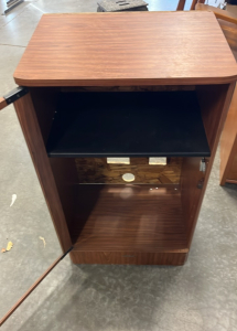 Glass Wooded Shelf