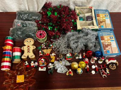 Ornaments, Leaf Plate, LED Ice Light Set, Christmas Beads