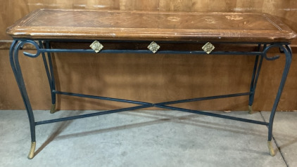 Sofa Table W/Iron Base