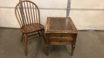 Side Table & Accent Chair