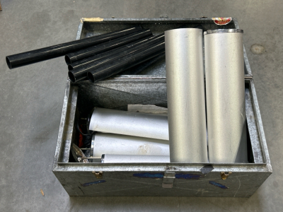 Metal Storage Box With Tubes