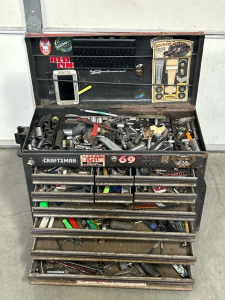 Craftsman Toolbox With Large Assortment of Tools