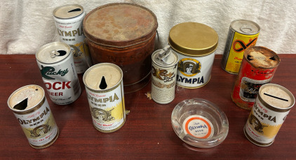 Vintage Cans, Vintage Rusty Wilson Bucket, Ashtray