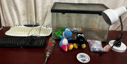 Fish Tank, Bottles For Water For Hamster, Key Boards, Light, And More