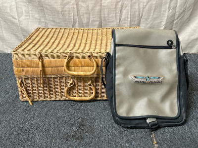 Wicker Storage Box and Pebble Beach Bag