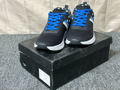 Pair of New Honor and Respect Blue Line Shoes